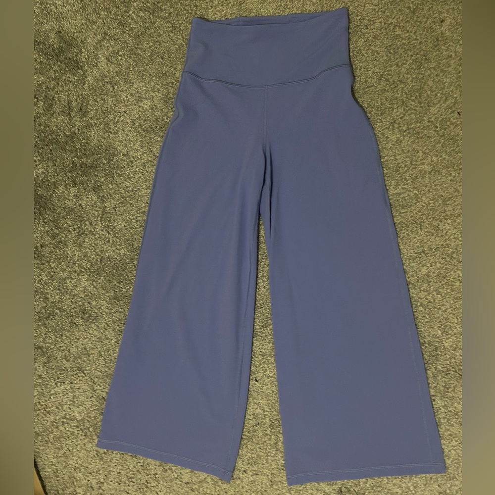High-Waisted Wide-Leg Athleta Pants in Blue